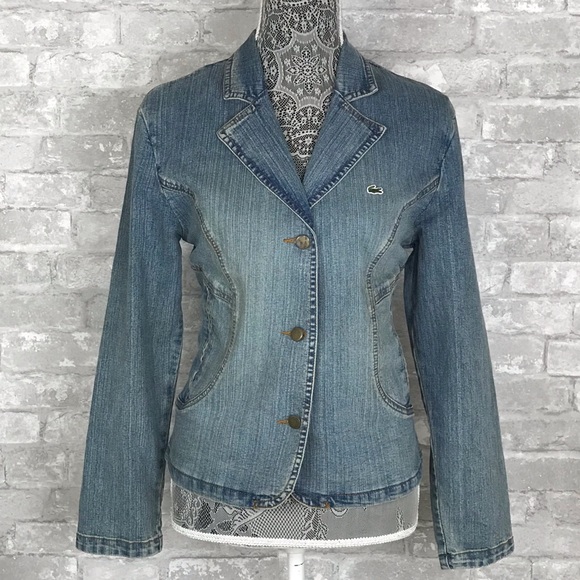 lacoste jean jacket